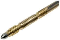 Rick Hinderer Spiral Investigator Pen Brass, Tactical Pen -Chic Outdoor Equipment HRK INVP SPR BR 03 rick hinderer investigator pen