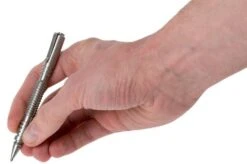 Rick Hinderer Spiral Investigator Pen Stainless Steel, Tactical Pen -Chic Outdoor Equipment HRK INVP SPR SS 04 rick hinderer investigator pen