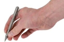 Rick Hinderer Investigator Pen Stainless Steel Working Finish, Tactical Pen -Chic Outdoor Equipment HRK INVP SSWF 04 rick hinderer investigator pen