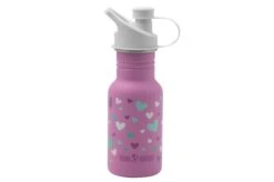 Klean Kanteen Kid Classic Narrow 1008862 Sports Cap Orchid Hearts, 355 ML