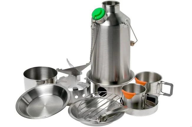 Kelly Kettle Ultimate Base Camp Kit 1.6L Stainless ULT-BASE 3 Kelly Kettle Ultimate Base Camp Kit 1.6L Stainless ULT-BASE