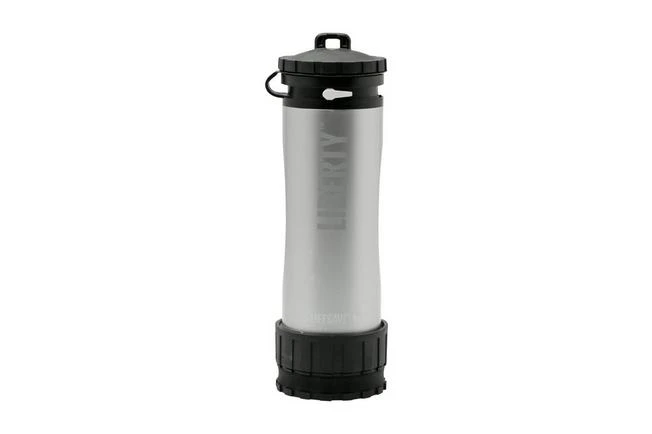 Lifesaver Liberty Water Bottle With Filter, Silver 3 Lifesaver Liberty Water Bottle With Filter, Silver
