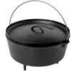 Lodge Camp Dutch Oven Incl. Lid L14DCO3, Contents Approx. 9.5 L -Chic Outdoor Equipment LG L 14DCO3 01 lodge