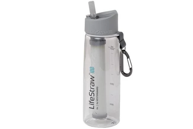 LifeStraw Go 2-stage Water Bottle With Filter, Transparent 3 LifeStraw Go 2-stage Water Bottle With Filter, Transparent