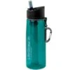 LifeStraw Go 2-stage Water Bottle With Filter, Teal 1 LifeStraw Go 2-stage Water Bottle With Filter, Teal -Chic Outdoor Equipment LWGO 2 DT 01 lifestraw