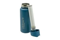 LifeStraw Go Stainless Steel Medium Blue Insulated Drinking Bottle With Filter -Chic Outdoor Equipment LWGO SS MB 04 lifestraw