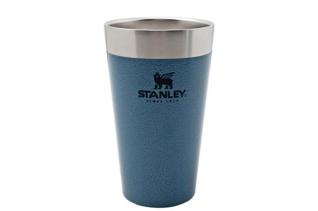 Stanley The Adventure The Stacking Beer Pint 470 ML, Hammertone Lake, Thermos Cup 3 Stanley The Adventure The Stacking Beer Pint 470 ML, Hammertone Lake, Thermos Cup