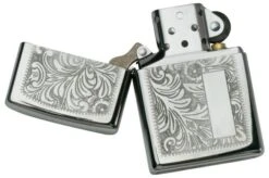 Zippo Venetian Chrome 60000813 Silver, Lighter -Chic Outdoor Equipment ZP352 000066 03 zippo