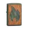 Zippo Woodchuck Mahogany Flame High Polish Green 49057-000002, Lighter