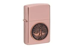 Zippo Tree Of Life Emblem High Polish Rose Gold 49638-000002, Lighter