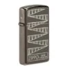 Zippo Slim Collectible 65th Anniversary Ice Black 49709-000002, Lighter -Chic Outdoor Equipment ZP49709 000002 01 zippo